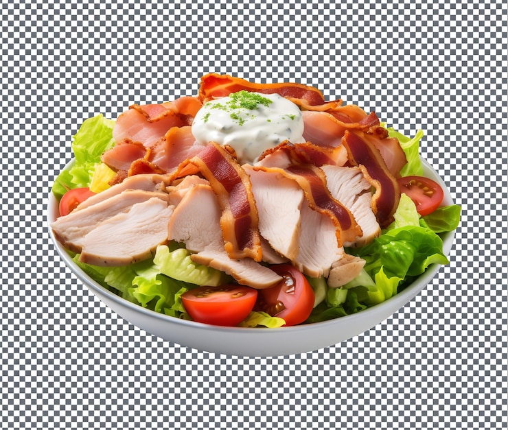 PSD el delicioso y delicioso club de pavo aislado sobre un fondo transparente