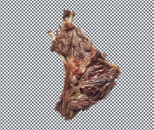 Delicioso e delicioso Borrego Assada assado isolado em fundo transparente
