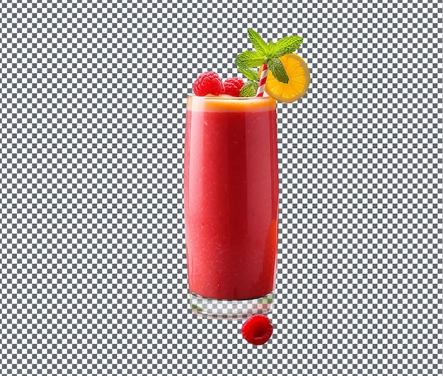 Delicioso e delicioso smoothie picante isolado em fundo transparente