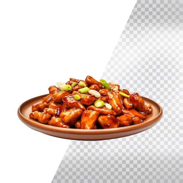 PSD delicioso frango kung pao isolado