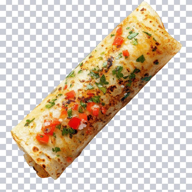 PSD delicioso masala dosa servido en un fondo blanco un fondo transparente