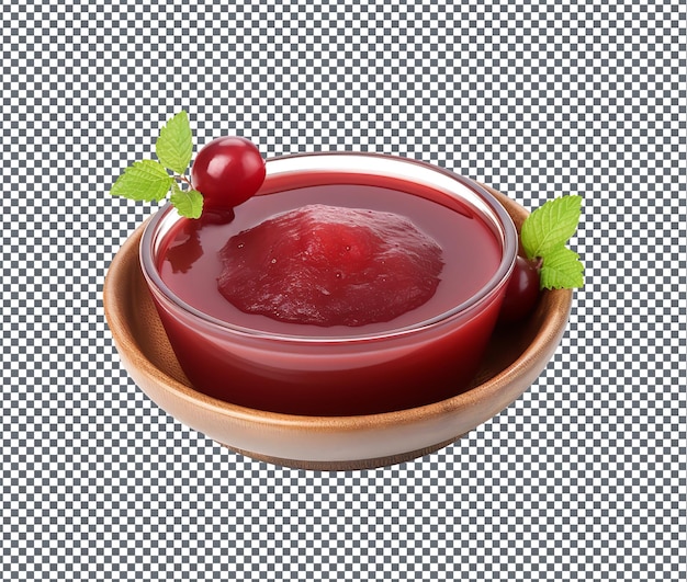 PSD delicioso molho kokum isolado em fundo transparente