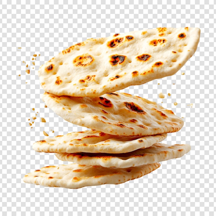 PSD delicioso pan naan comida voladora fotografía cocina india