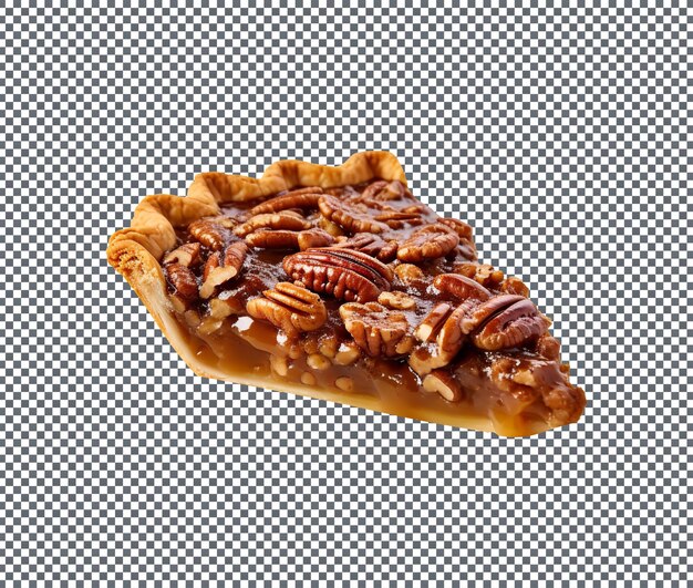 PSD un delicioso pastel de nueces aislado sobre un fondo transparente