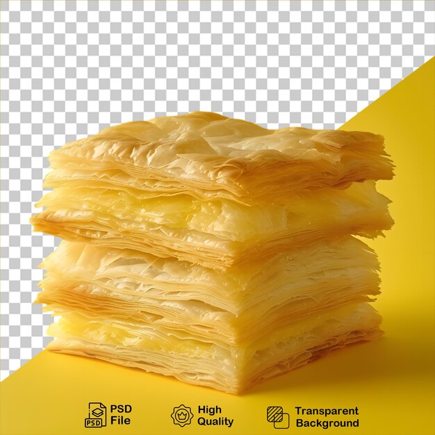 PSD delicioso pastel de puff aislado sobre un fondo transparente incluye archivo png