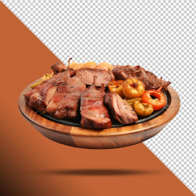 Delicioso plato de barbacoa asado png transparente descarga gratuita