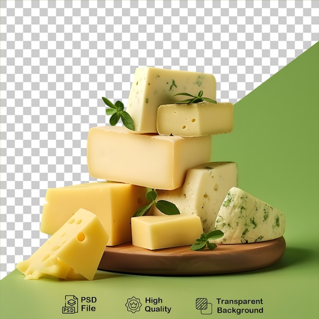PSD delicioso queijo fresco isolado em fundo transparente inclui arquivo png