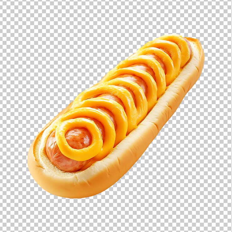 PSD delicioso sándwich de rollo 3d con queso en un fondo transparente psd premium