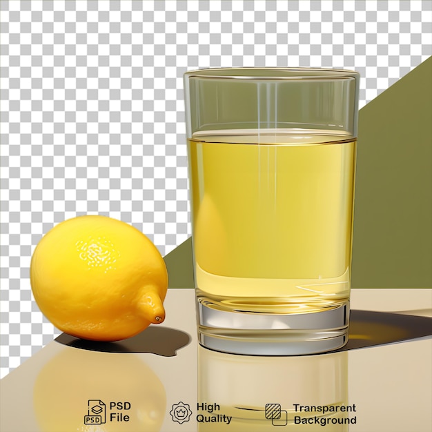 PSD delicioso smoothie de limão isolado em fundo transparente inclui arquivo png