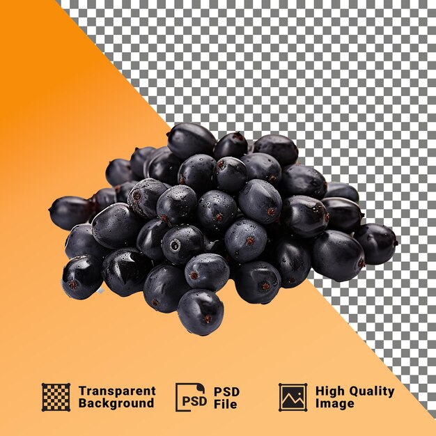 PSD delicioso um feixe de uvas isoladas em um fundo transparente png