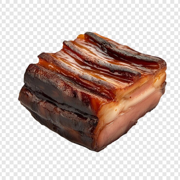 PSD el delicioso vientre de cerdo ahumado es una delicia culinaria
