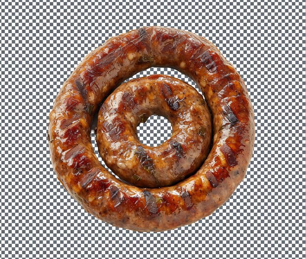 PSD deliciosos boerewors aislados sobre un fondo transparente