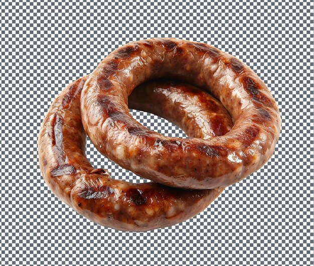 PSD deliciosos boerewors aislados sobre un fondo transparente