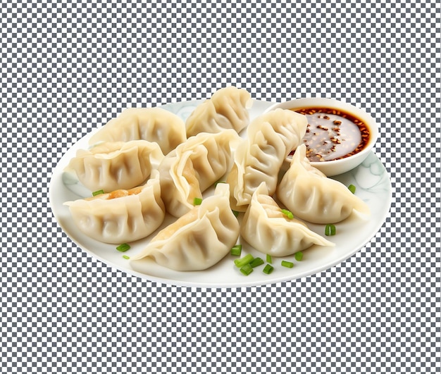 PSD deliciosos bolinhos jiaozi isolados em fundo transparente