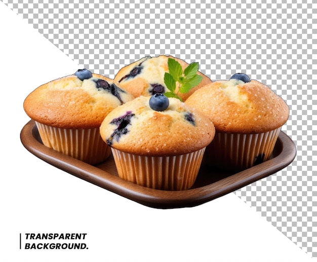 PSD deliciosos cupcakes fondo transparente