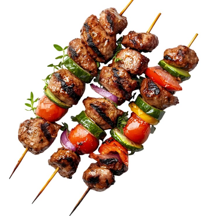 PSD deliciosos kebabs a la parrilla