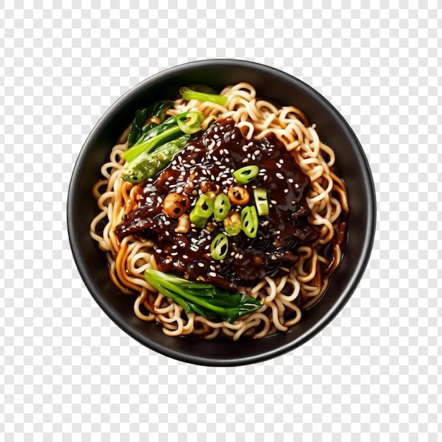 Deliciosos macarrões com molho de feijão preto Cozinha asiática Alimentação gourmet