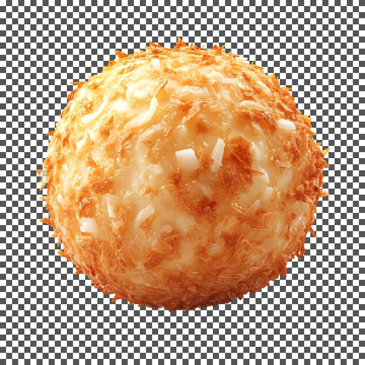 PSD deliciosos macarrones de coco del caribe aislados sobre un fondo transparente