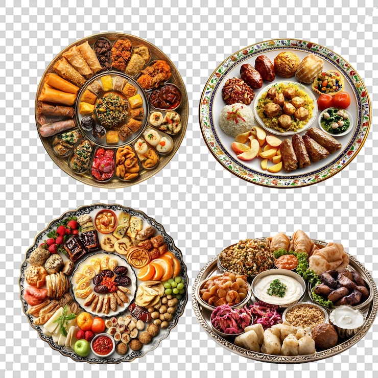 PSD deliciosos platos de oriente medio