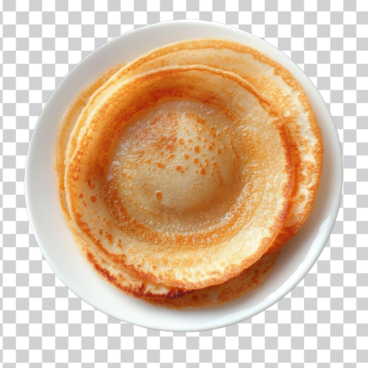 PSD delicious appam su uno sfondo bianco perfetto per food blog e menu e sfondo trasparente