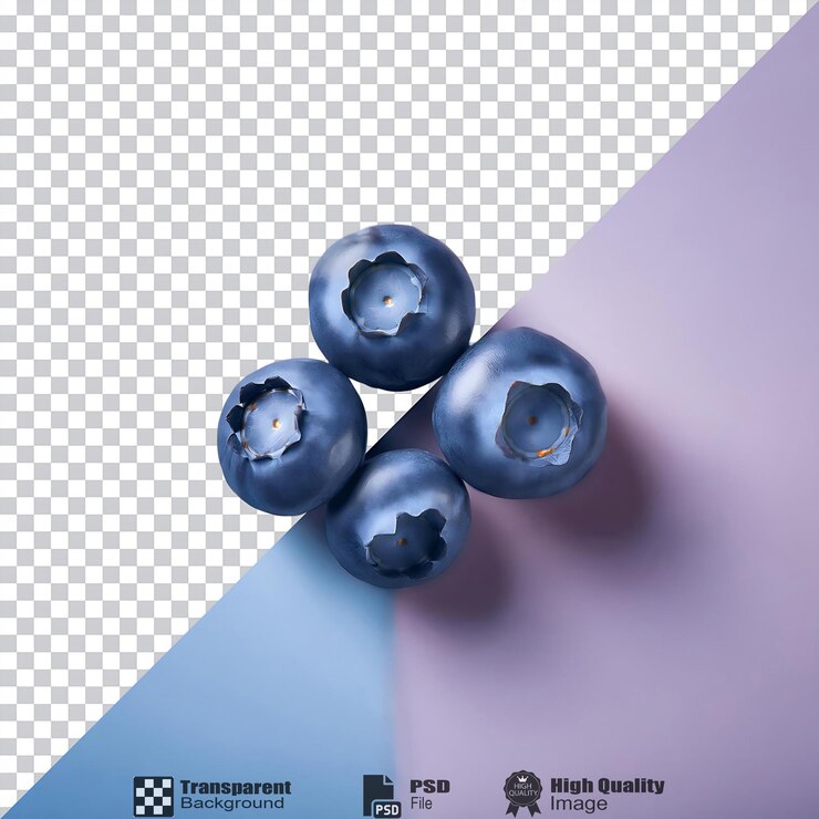 PSD delicious blueberries cluster colección de frutas frescas