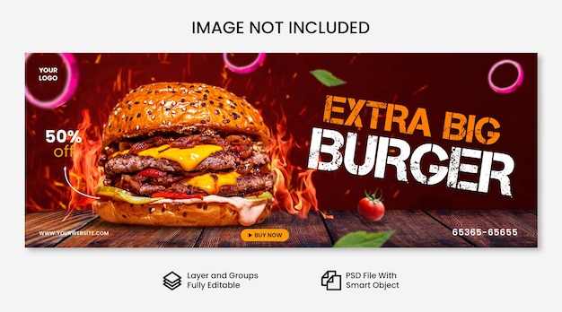 Delicious Burger Social Media Post Template