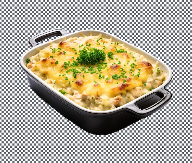 PSD delicious chicken and rice casserole isoliert auf durchsichtigem hintergrund