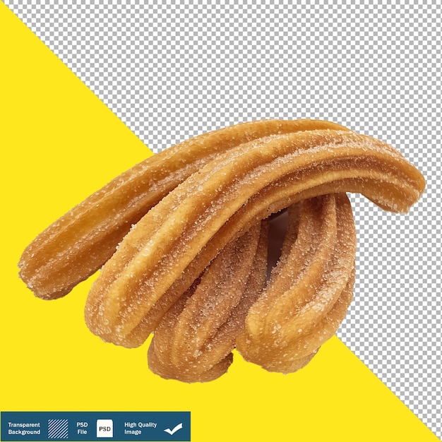 Delicious churros de fondo transparente png en formato psd