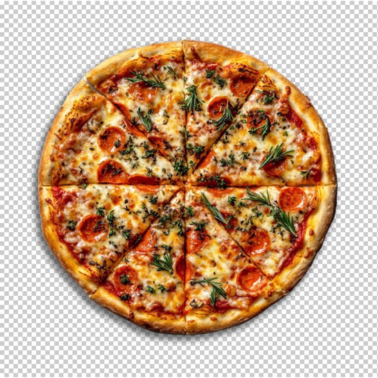 Delicious Pizza vista desde arriba