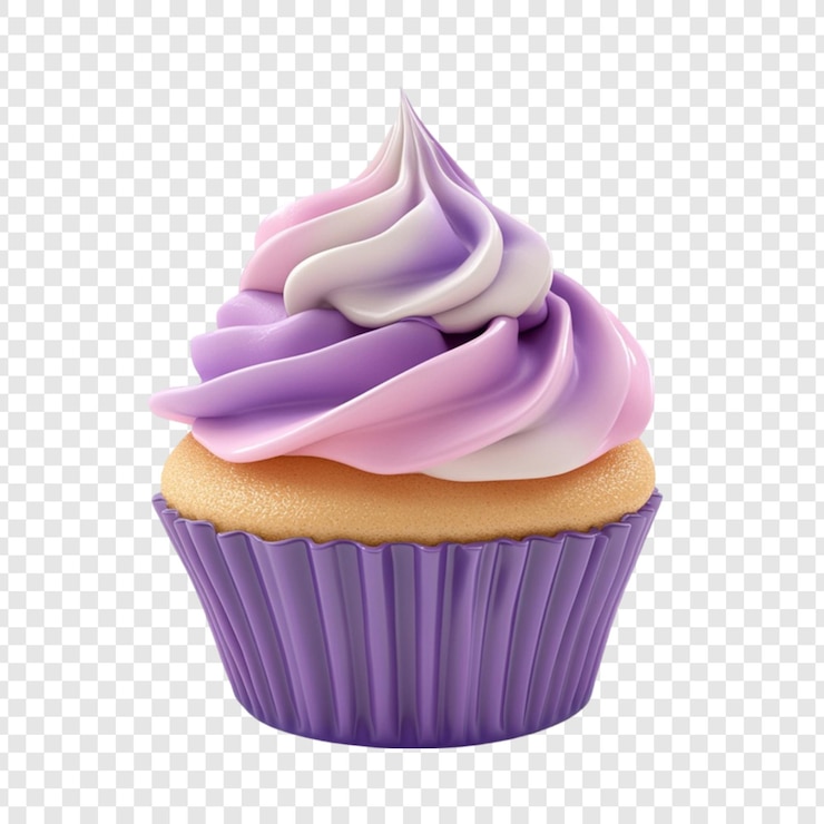 PSD delicious purple pink swirl cupcake sweet treat desert de boulangerie désert qui est délicieux