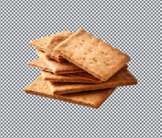 Delicious Rye Crackers isoliert auf durchsichtigem Hintergrund