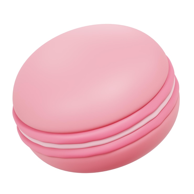 PSD delicious sweet makaron 3d illustration