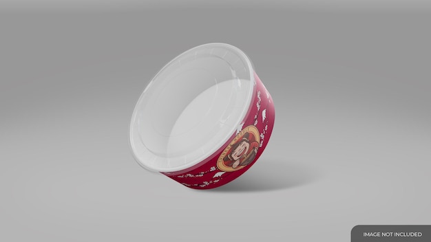 Delivery food bowl mockup