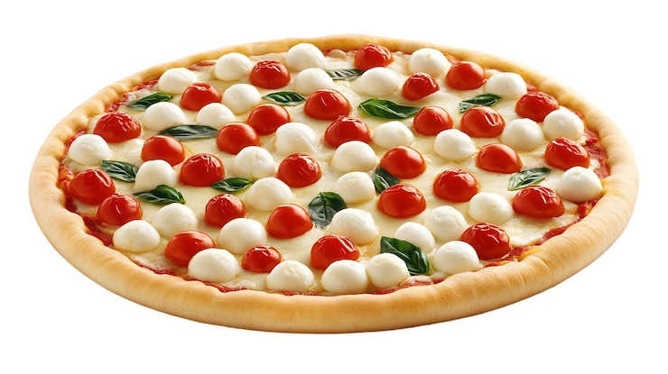 PSD deliziosa pizza margherita