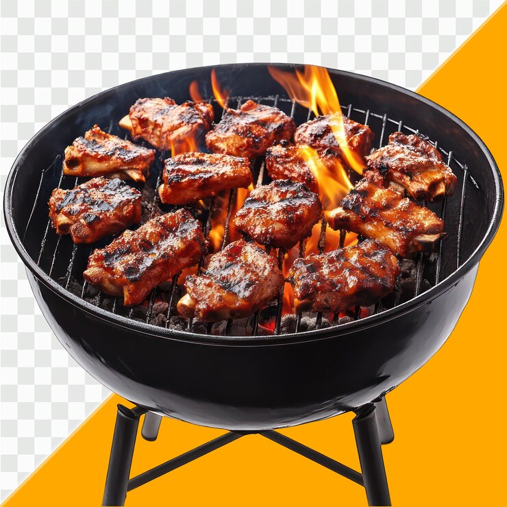 Deliziose costole da barbecue alla griglia