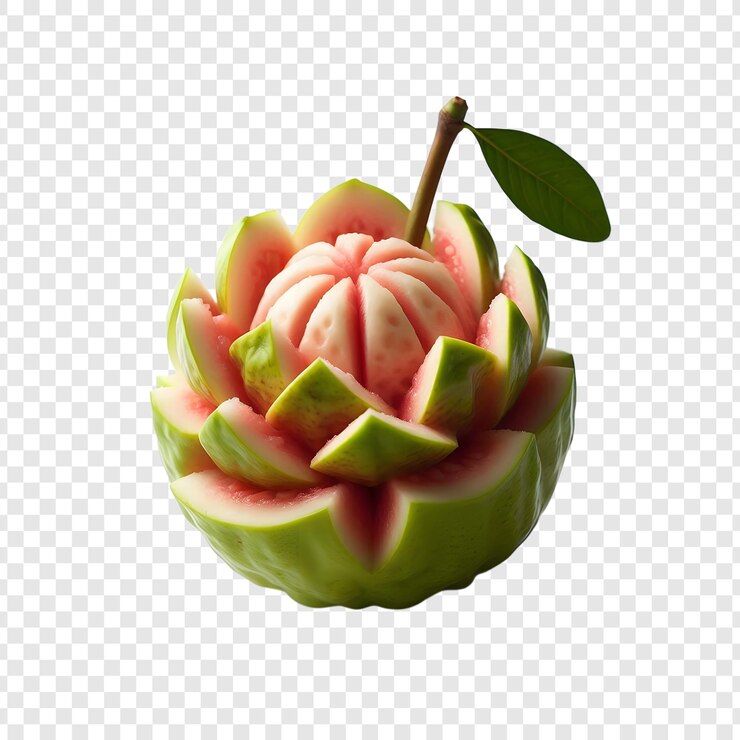 PSD deliziosi frutti di guava isolati su uno sfondo trasparente