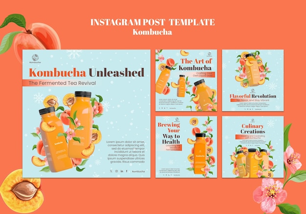 Deliziosi post su Instagram di Kombucha