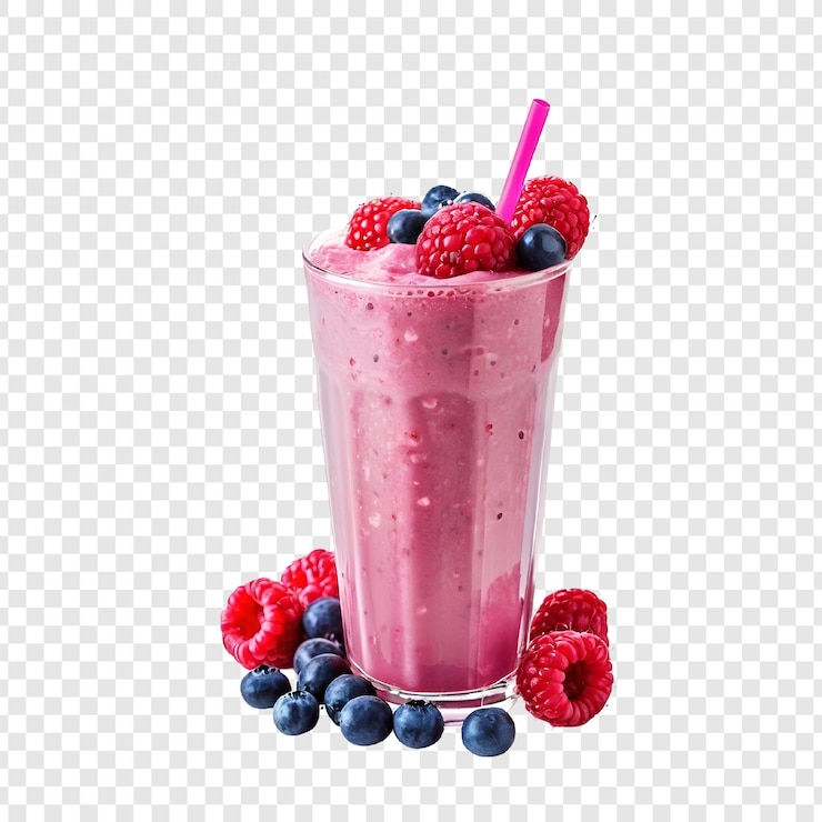 PSD delizioso frutta di mirtillo frutti di mirtillo rinfrescante ricetta di bevanda estiva