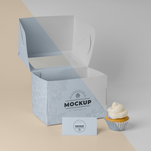 Delizioso mockup di cupcake