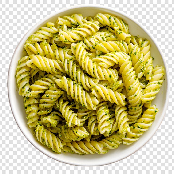PSD delizioso pesto pasta bowl un pasto vivace e appetitoso