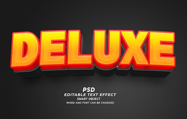 Deluxe PSD 3D Editable Text Effect
