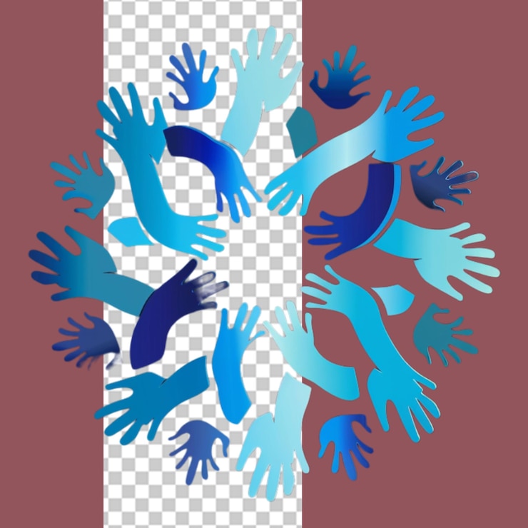 PSD den světové charity, ilustrace png