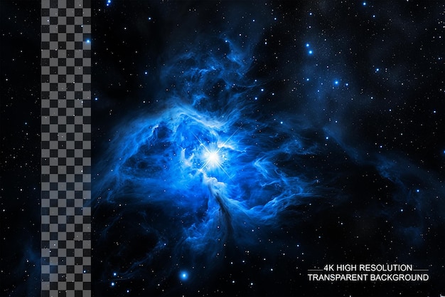 Deneb Alpha Cygni Type A2ia Supergéante Bleu-blanche Avec Une Distance Sur Un Fond Transparent