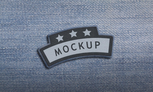 Denim-Label-Mockup-Stil