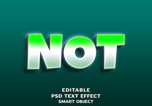 Denken Sie an 3D-Text-Effekt-Design