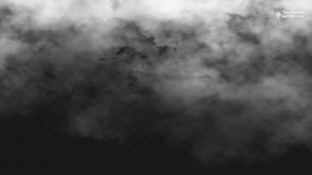 Dense Fog Over a Darkened Landscape