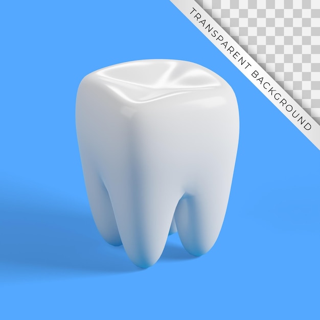 PSD dent de rendu 3d