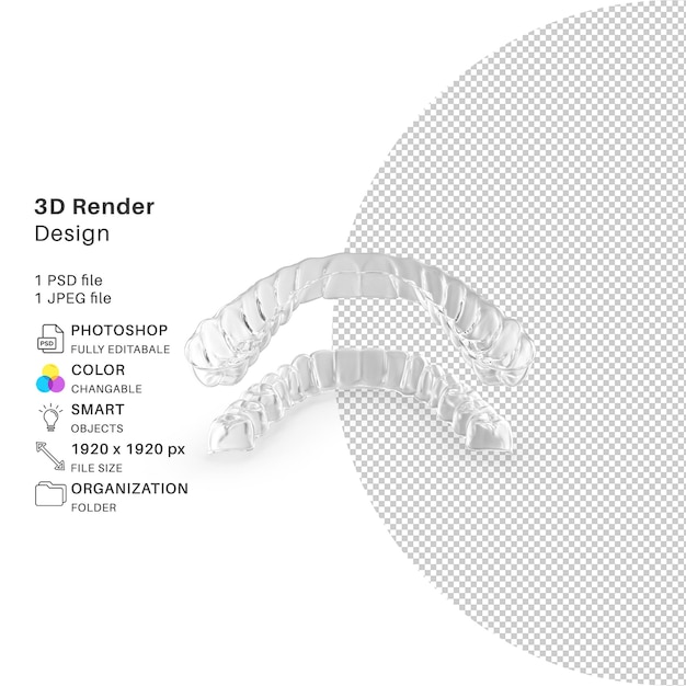 PSD dental clear aligner und zahnersatzhalter