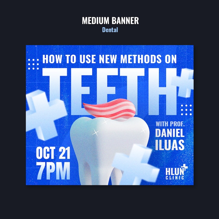 PSD dental  template design