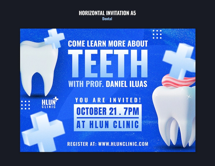PSD dental  template design